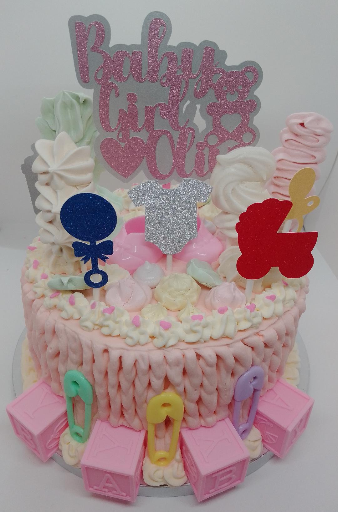 12" 3-Layer Baby Shower Cake (local delivery and pick-up – Nancy's Bake Shop