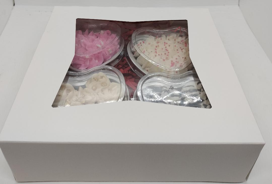 Individual Brownies or Cake in a Heart-Shaped Tin - 4-pack (local delivery or pick-up only)