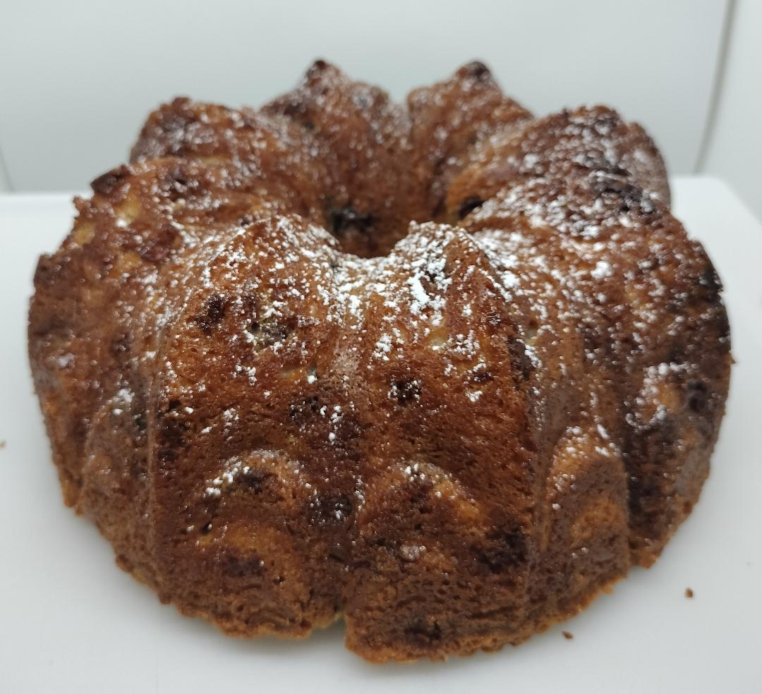 White Chocolate Raspberry Swirl Bundt Cake