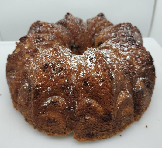 White Chocolate Raspberry Swirl Bundt Cake