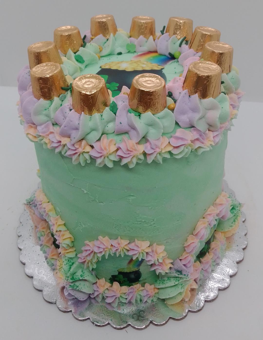 St. Patrick's Day Rainbow Cakes (local delivery or pick-up only)