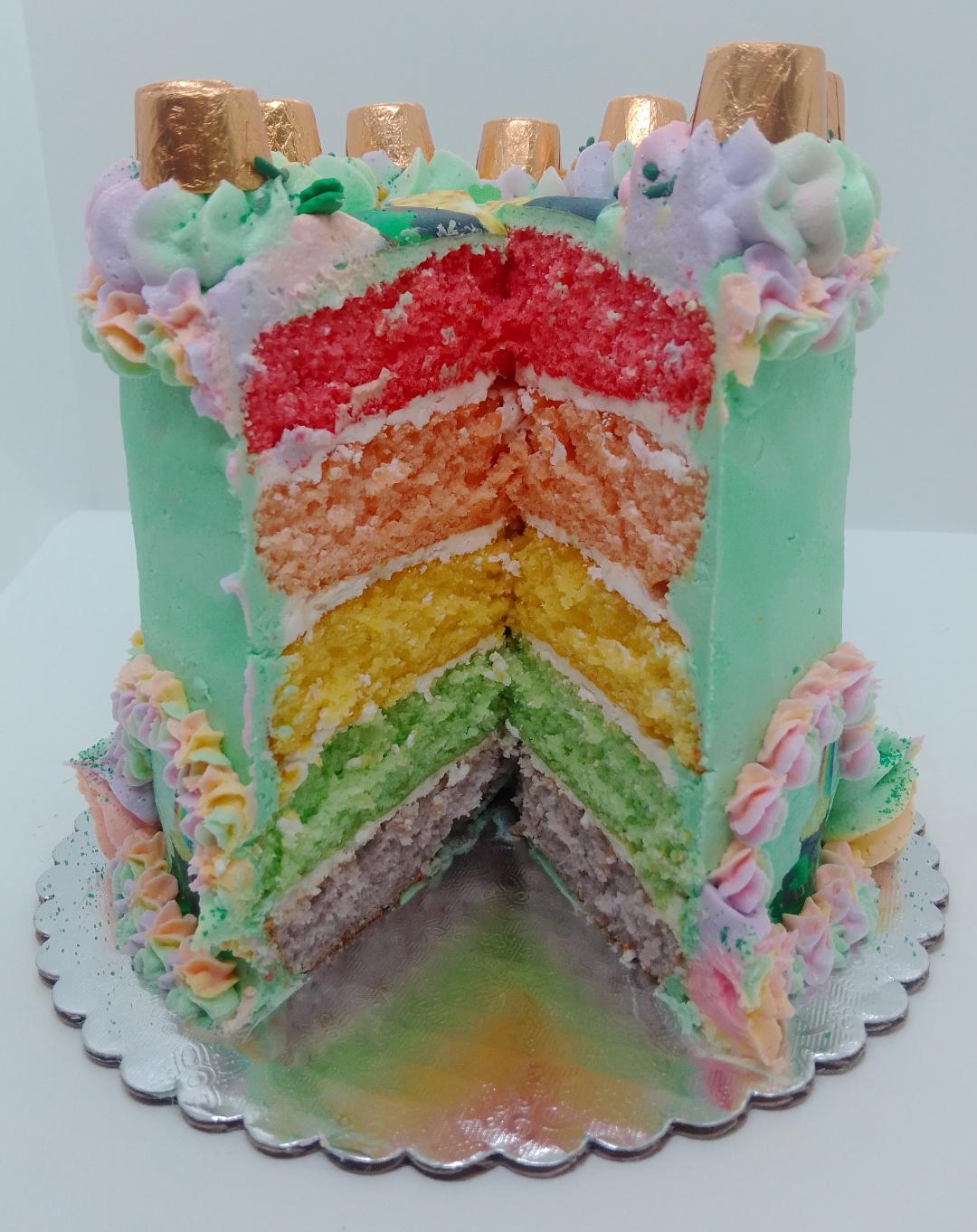 St. Patrick's Day Rainbow Cakes (local delivery or pick-up only)