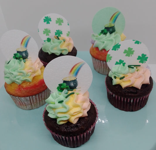 St. Patrick's Day Cupcakes - Dozen (local delivery or pick-up only)