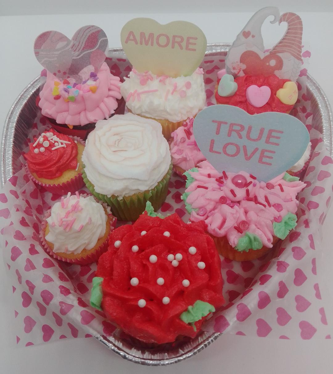 Valentine Cupcake Gift Box (local delivery or pick-up only)