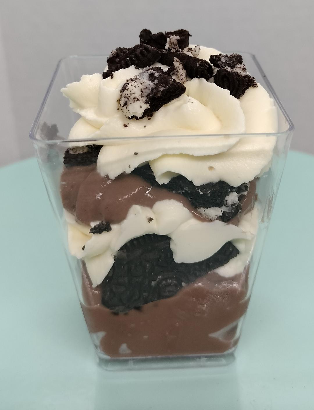 Chocolate Pudding Cup with Oreo's, small dessert, 6-pack (available for local delivery or pick-up only)