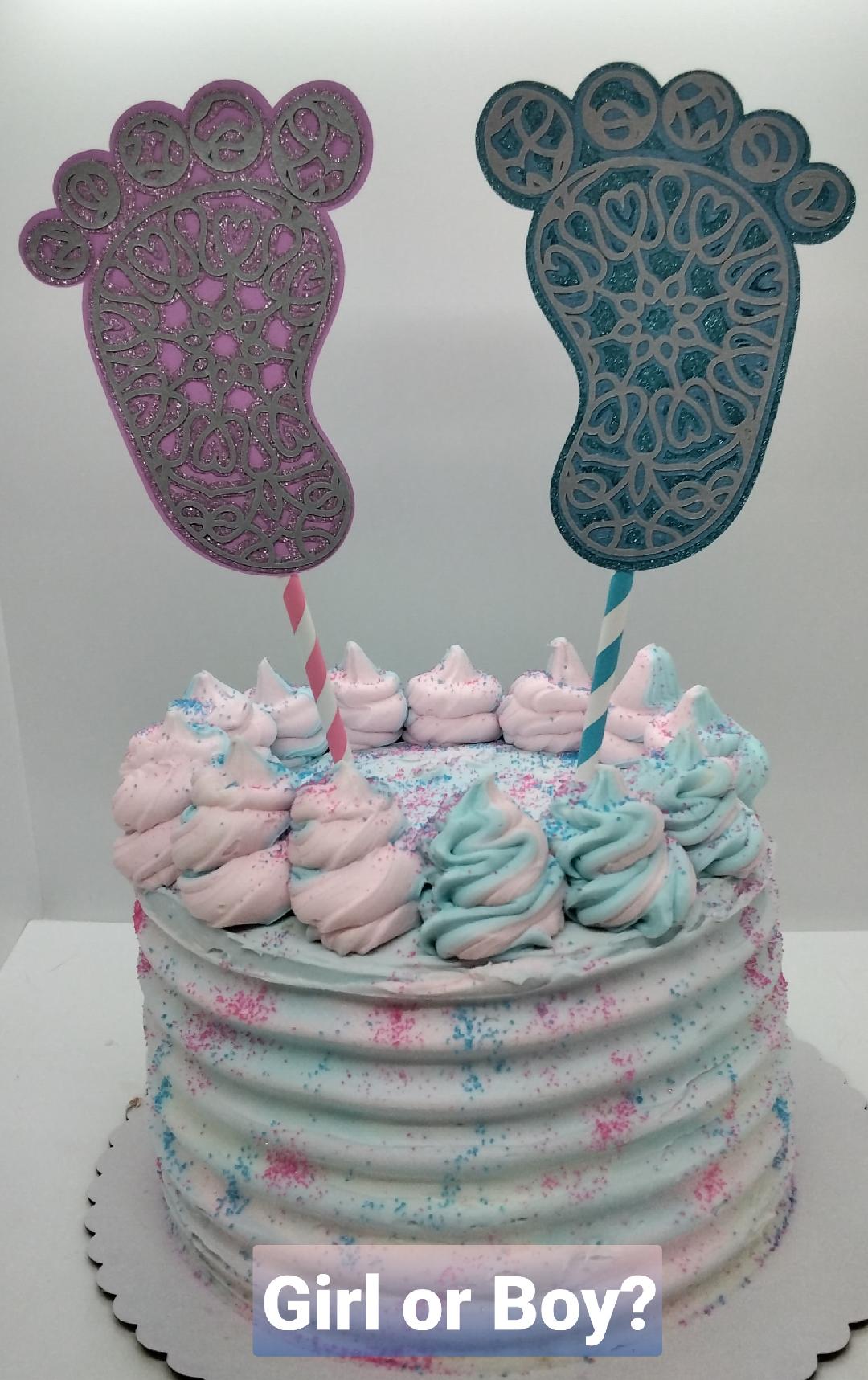 6" 3-Layer Baby Shower Cake (local and pick-up only) Nancy's Bake Shop
