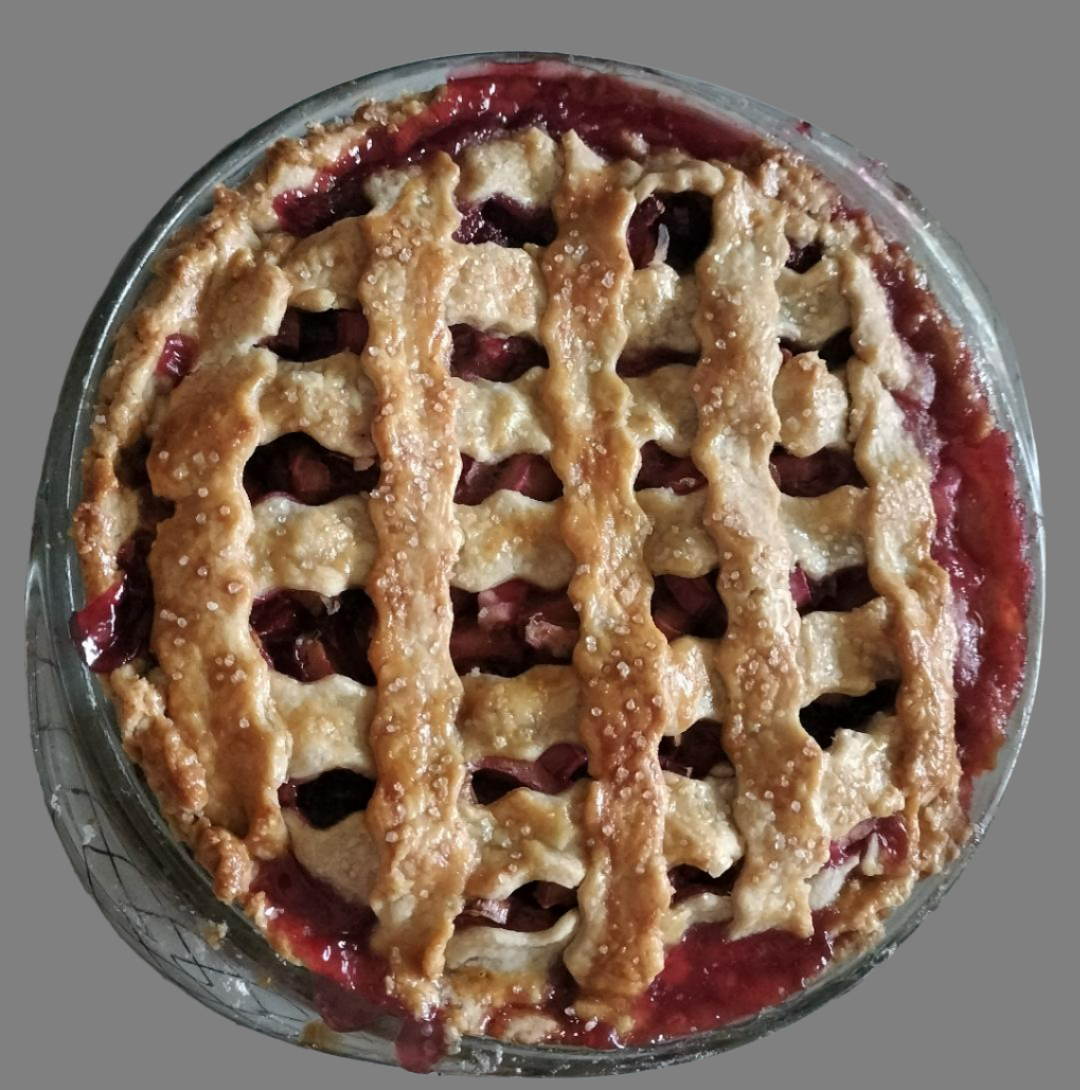 Strawberry Rhubarb Pie 9" (local delivery or pick-up only)