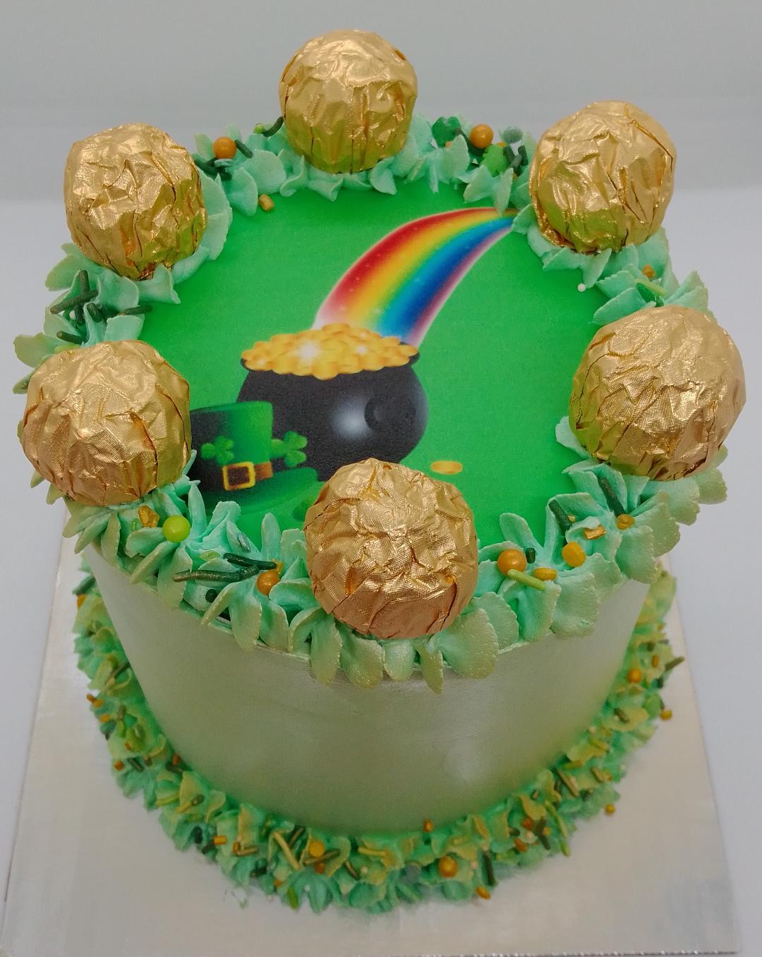 St. Patrick's Day Rainbow Cakes (local delivery or pick-up only)